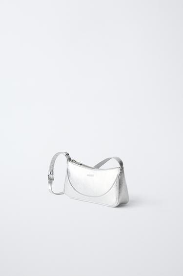 SAC BANDOULIÈRE MÉTALLISÉ - Argent de Zara - Image 1