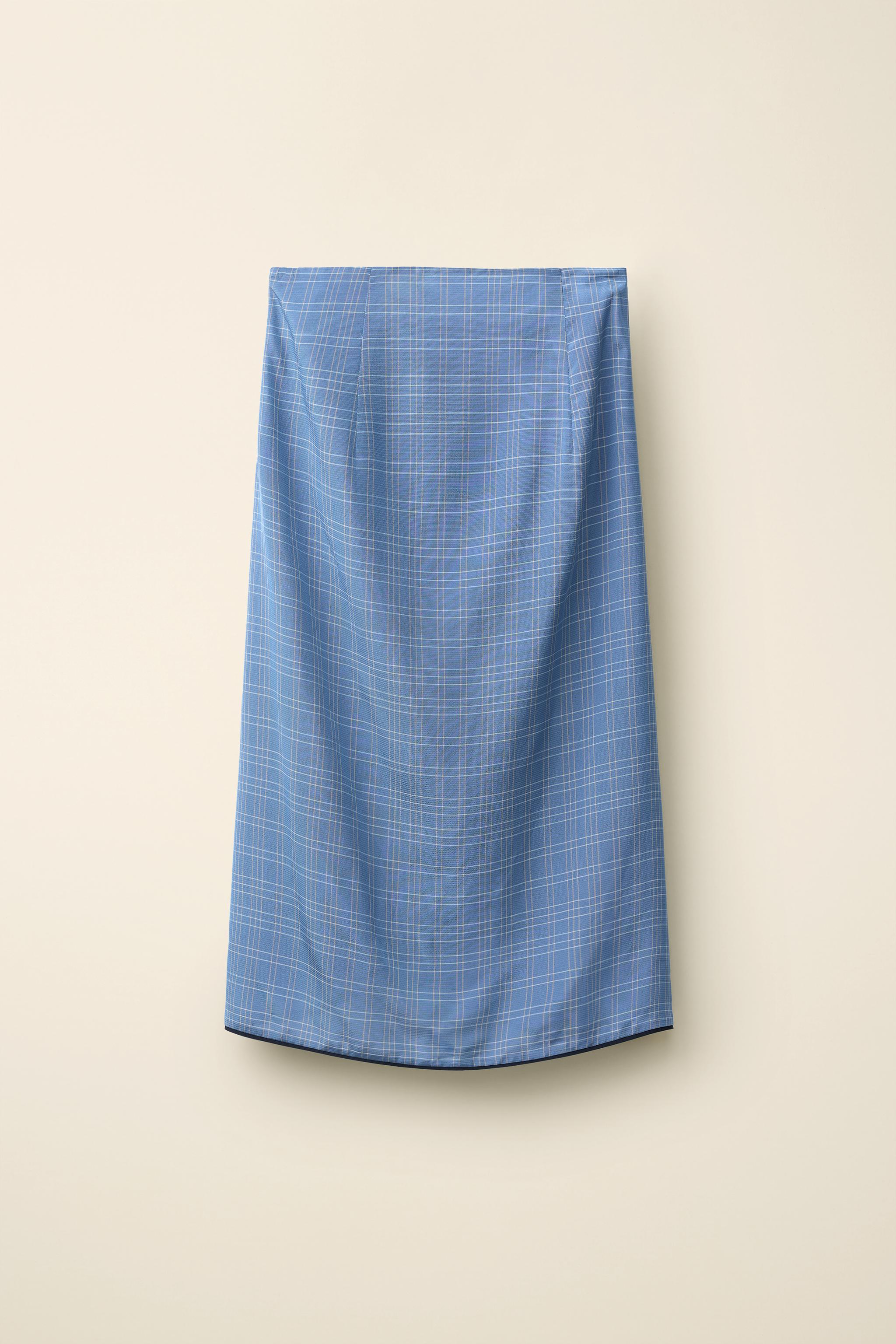 Женские юбки Zara PLAID SKIRT CREATED BY CARAMEL LONDON X — фото 5