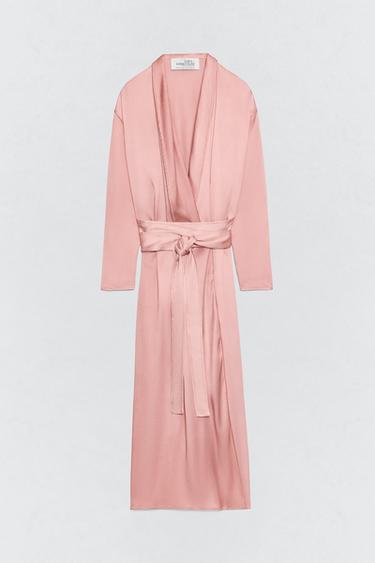 SOSHIOTSUKI X ZARA 새틴 벨트 원피스 - Zara 로즈핑크