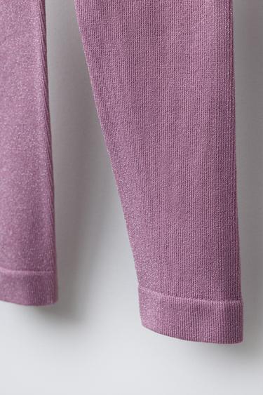 SHINY BREATHABLE SKI COLLECTION LEGGINGS - Pink / Mauve by Zara - Image 3