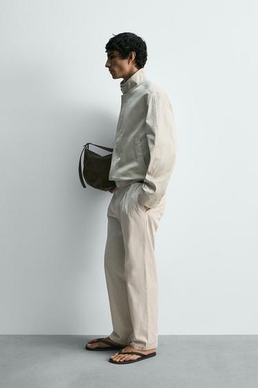 LIGHTWEIGHT COTTON JACKET - Stone by Zara - Image 3