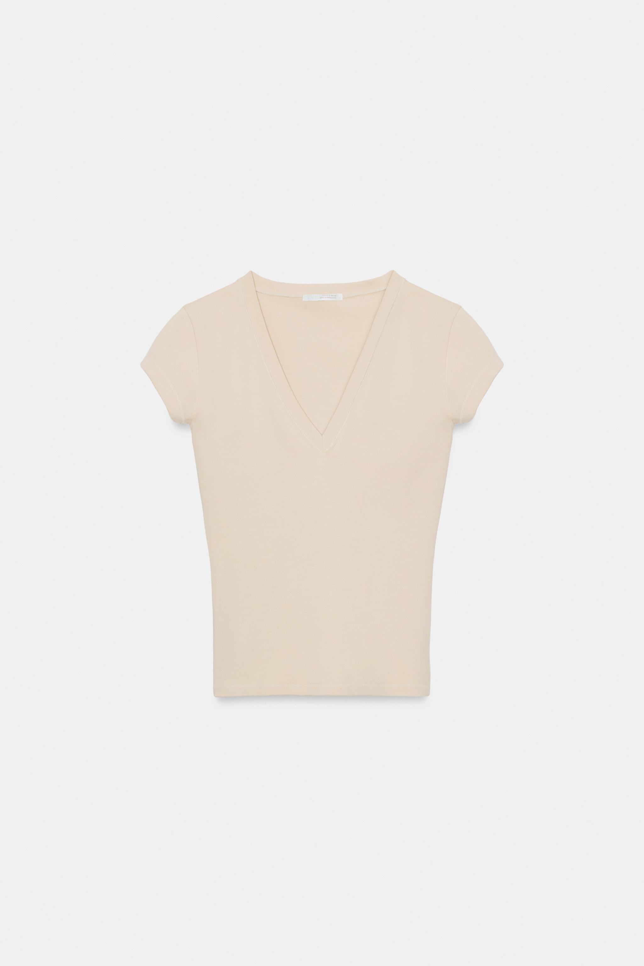 V YAKA T-SHIRT - Görsel 5