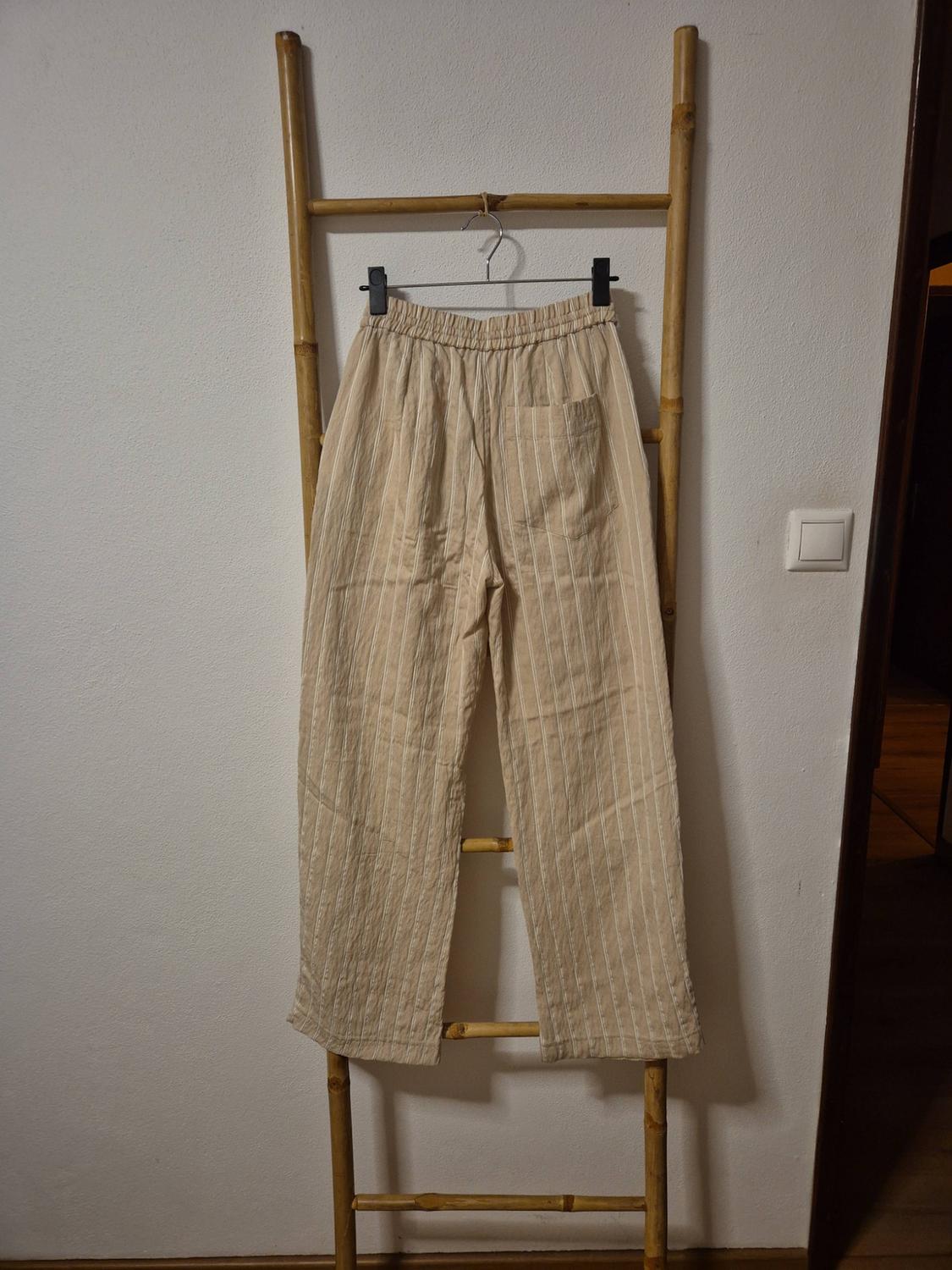 STRIPED STRUCTURED TROUSERS - Image 2