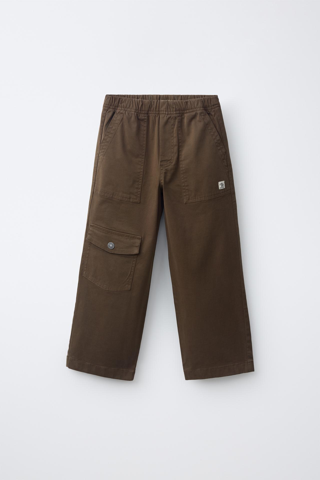 BALLOON CARGO PANTS — Brown