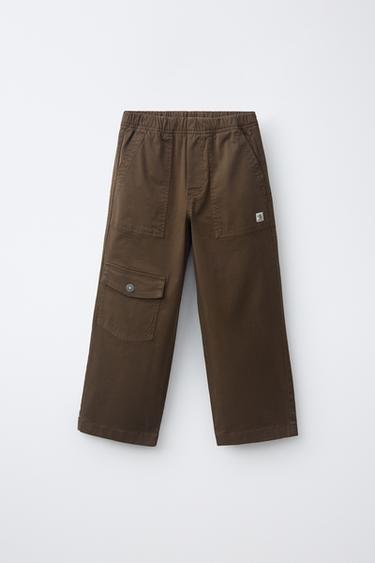 BALLOON CARGO TROUSERS - Brown by Zara - Image 0