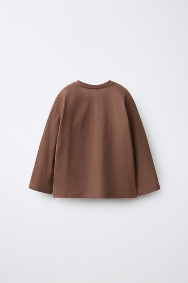 EMBROIDERED HEART T-SHIRT — Chocolate 2