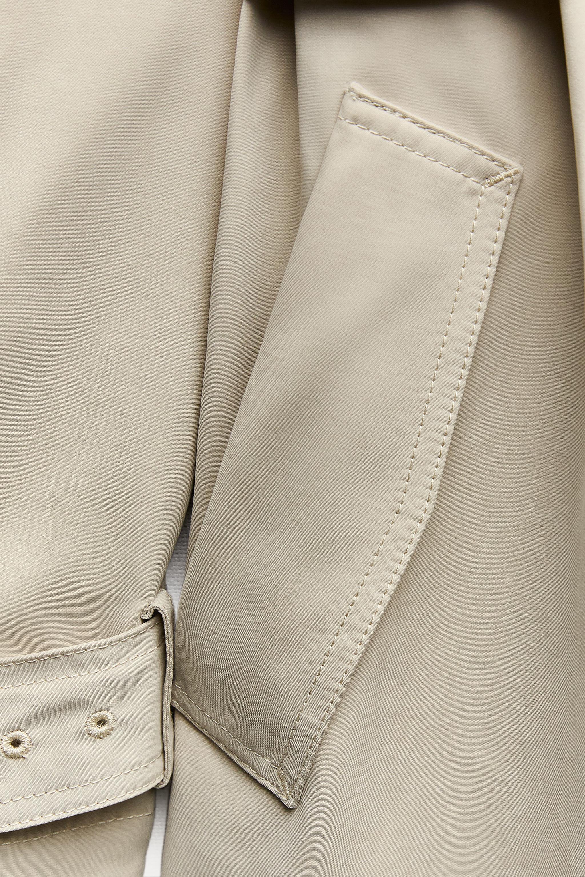 ZW COLLECTION BELTED GABARDINE TRENCH - Sand | ZARA United States