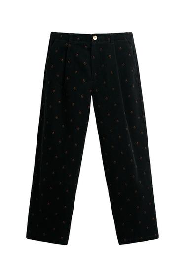 PANTALÓN PANA ESTAMPADO FLORAL