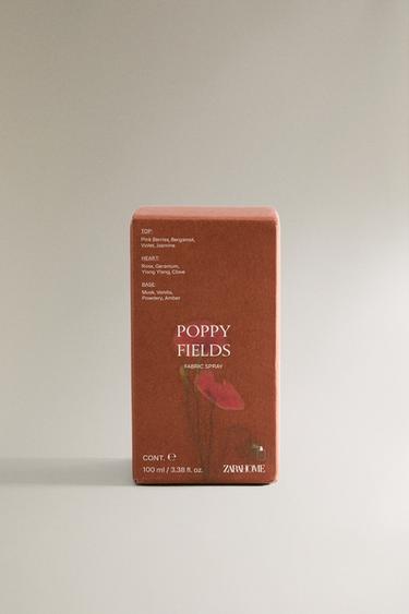 (100 ML) POPPY FIELDS FABRIC FRESHENER - Red / Orange by Zara - Image 4