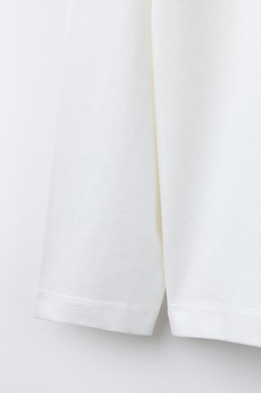 T-SHIRT À IMPRIMÉ CHEVAL - Blanc de Zara - Image 3