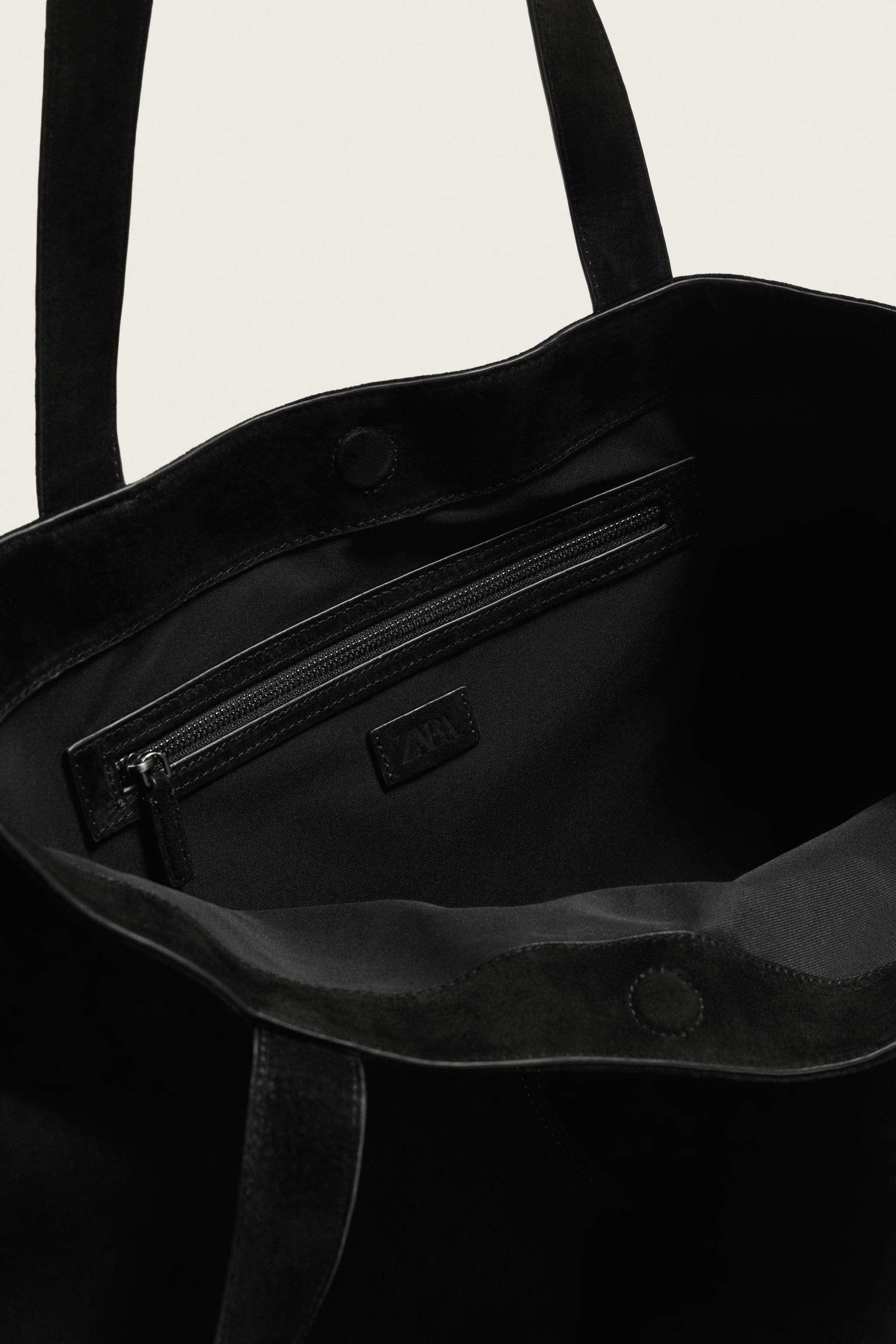 LEATHER SHOPPER TOTE
