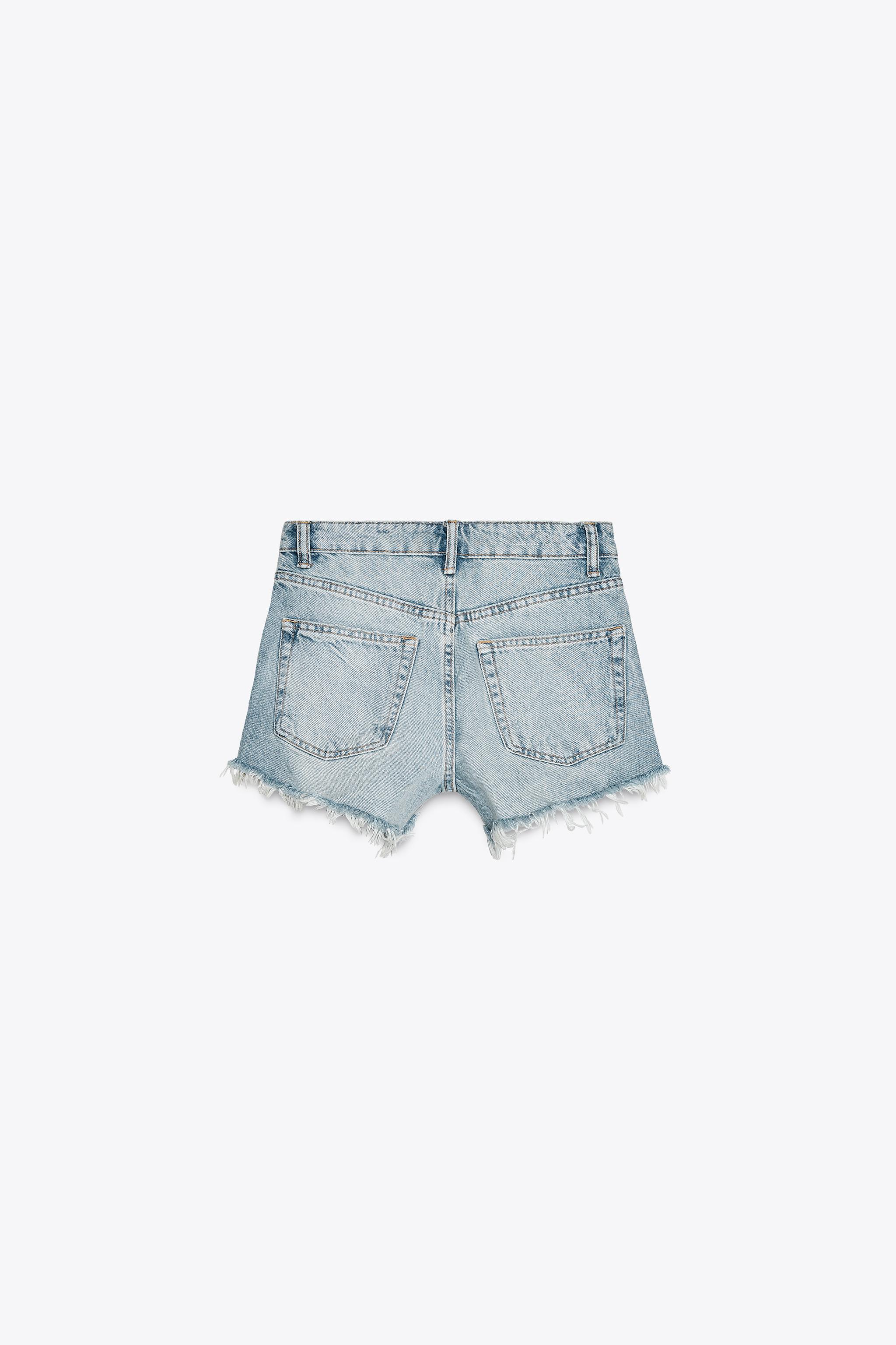 ZARA デニム　ジョーツ ZARA - 【ZARA】straight fit ショートパンツ デニム ハイライズ