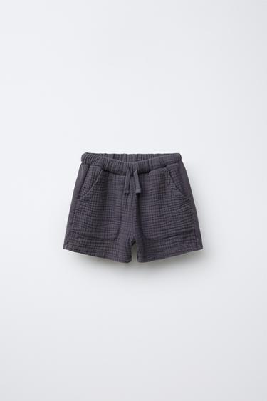 ОДНОТОННЫЕ ШОРТЫ — АНТРАЦИТОВО-СЕРЫЙ от Zara — изображение 0