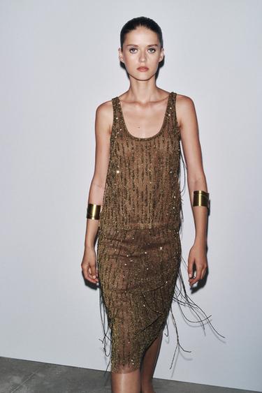 TOP FANTAISIE ZW COLLECTION - Doré de Zara - Image 2