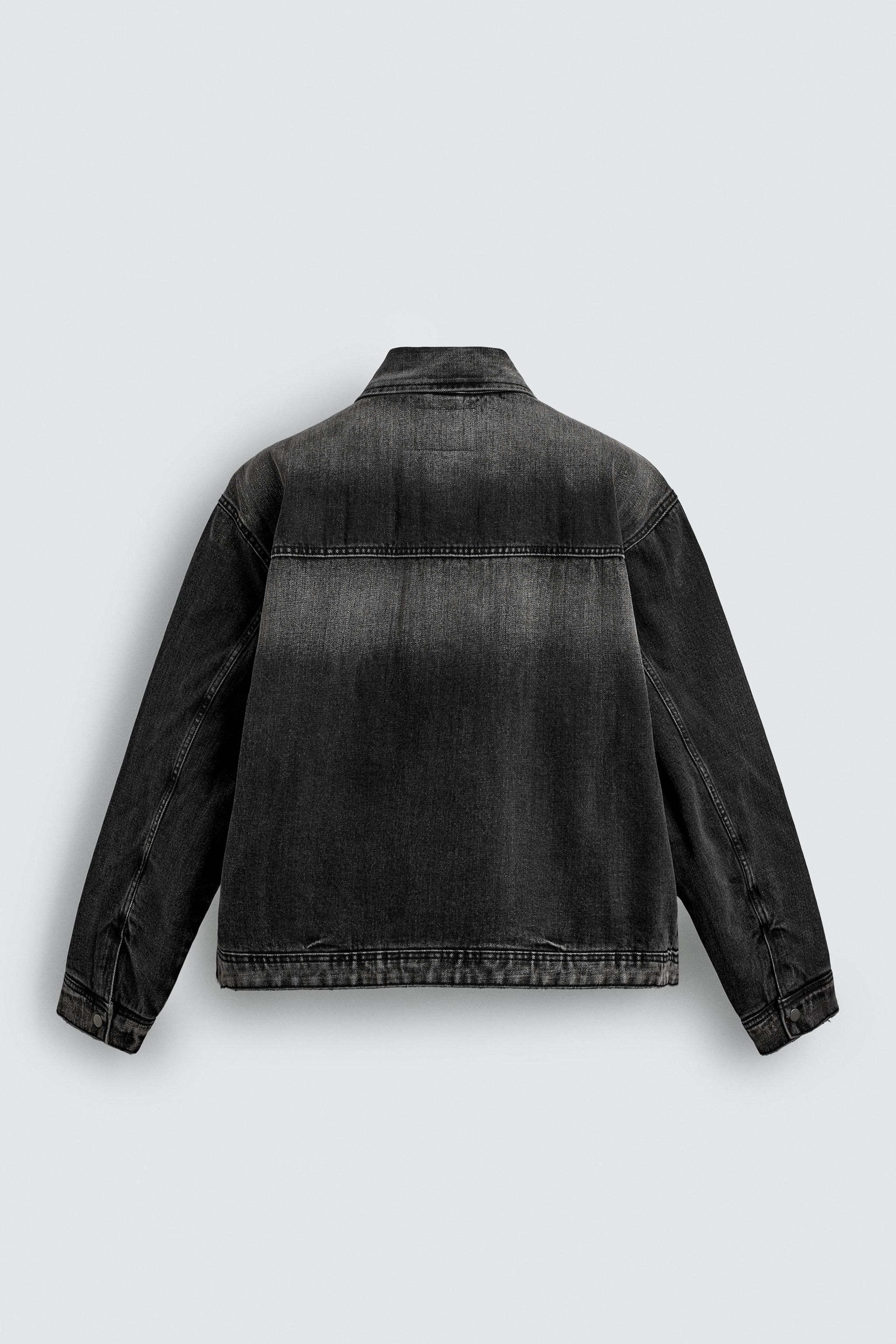 BOXY FIT DENIM JACKET WITH FIREMAN CLASPS
