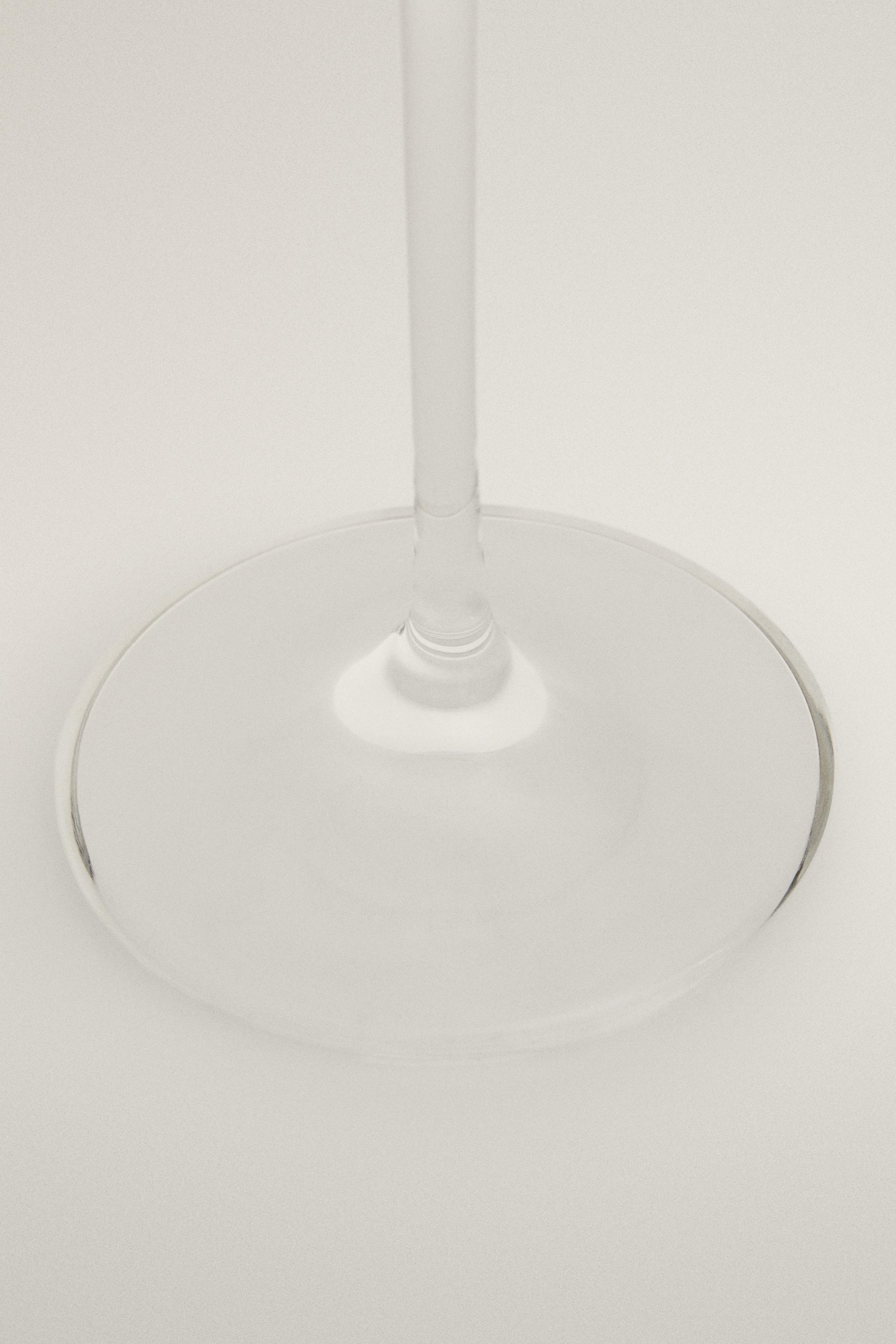 Crystalline Christmas Wine Glass with Gold Rim