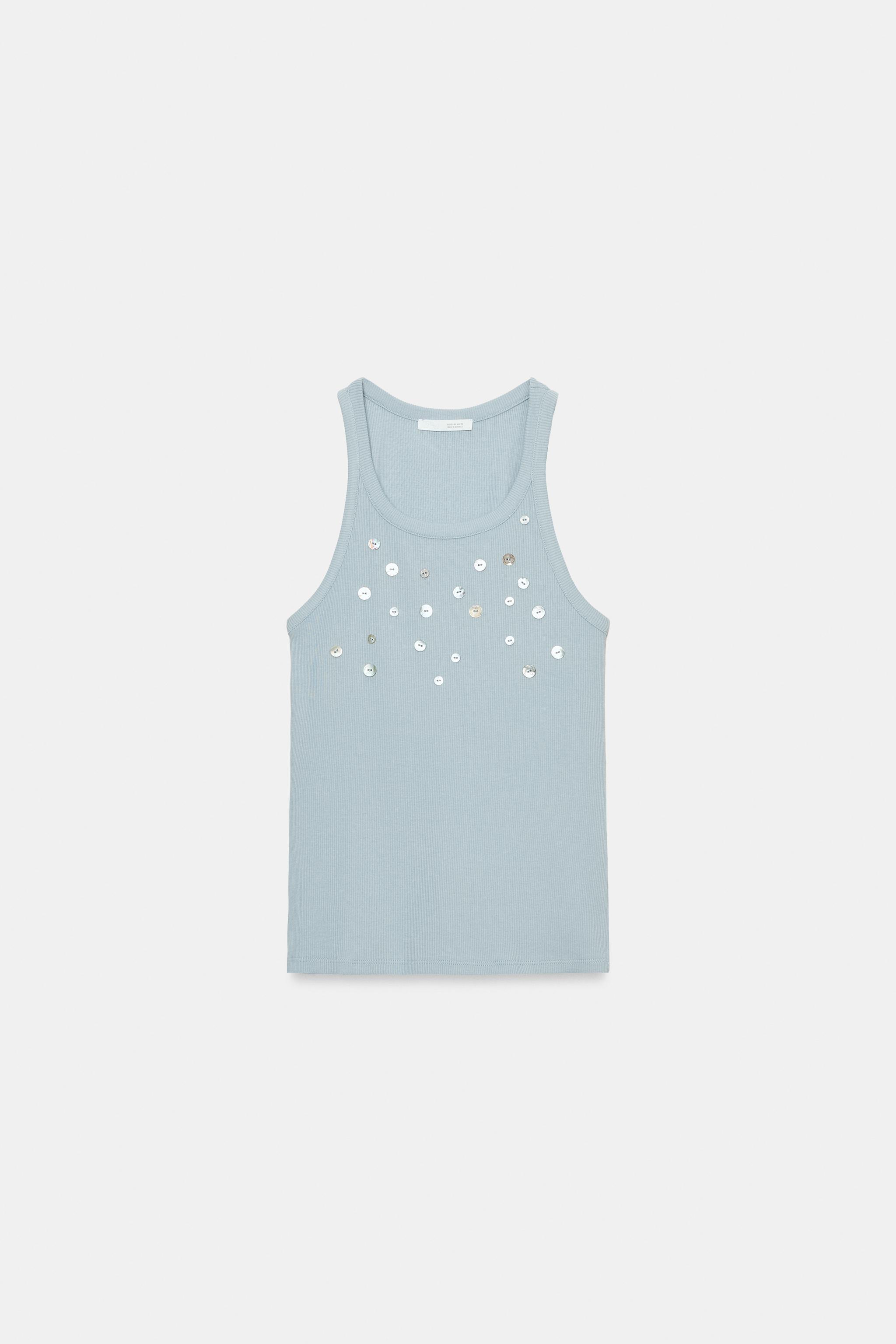 BUTTONED RIB TOP