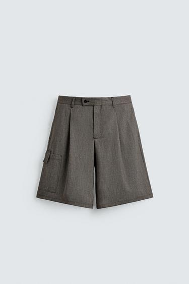 برمودا كارجو بقصة RELAXED WIDE - محمِر داكن الخاص بـ Zara