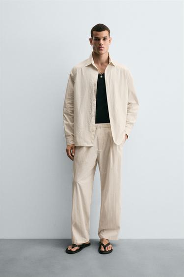 CAMISA REGULAR FIT LISTRADA - Manteiga da Zara - Imagem 0