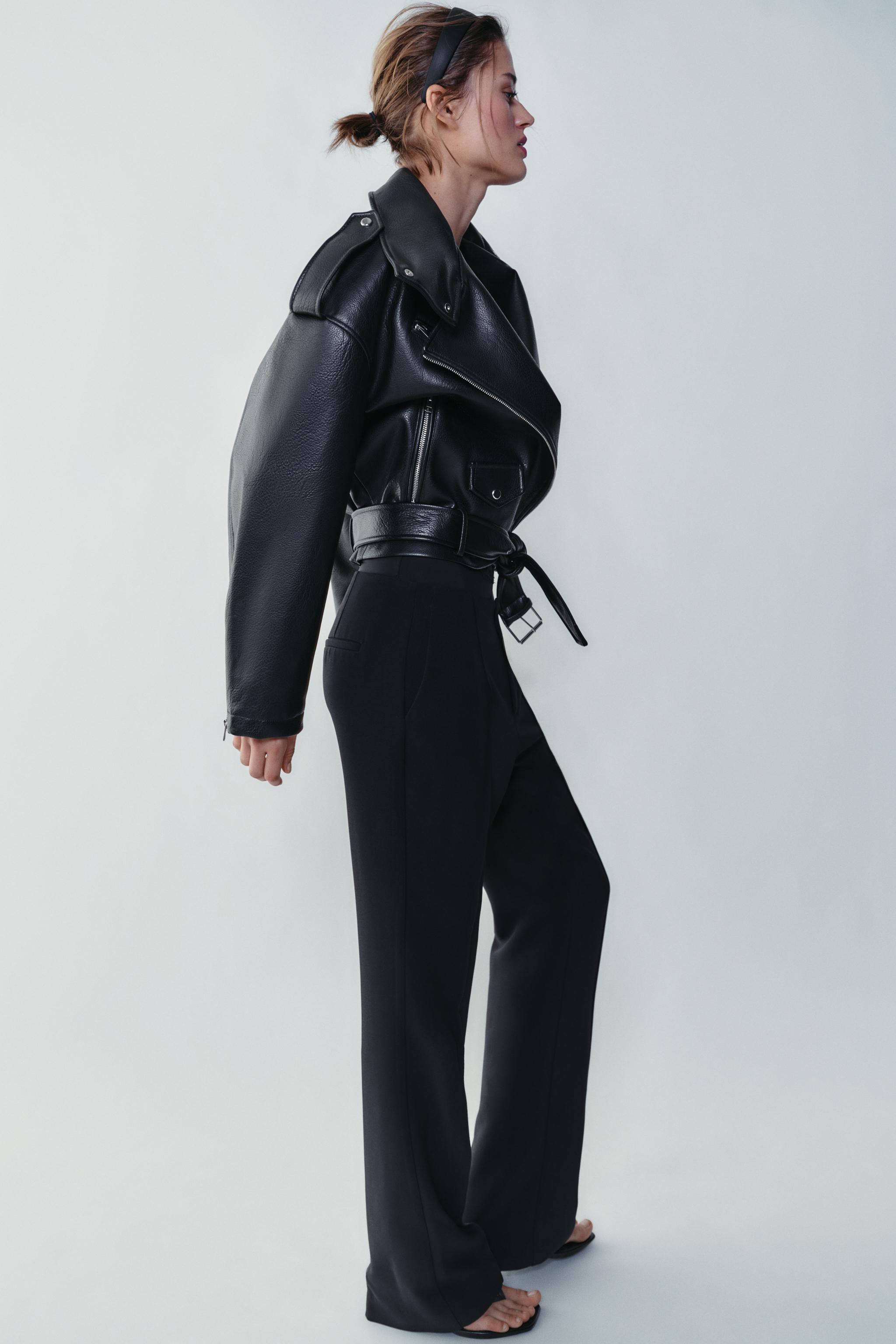 BLOUSON DE MOTARD EN MATIÈRE SYNTHÉTIQUE