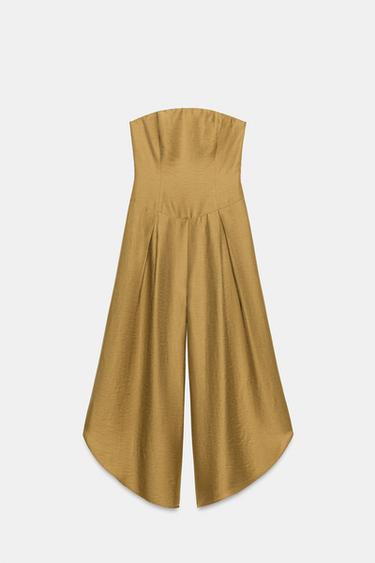 COMBINAISON À BAS ASYMÉTRIQUE - Marron clair de Zara - Image 4