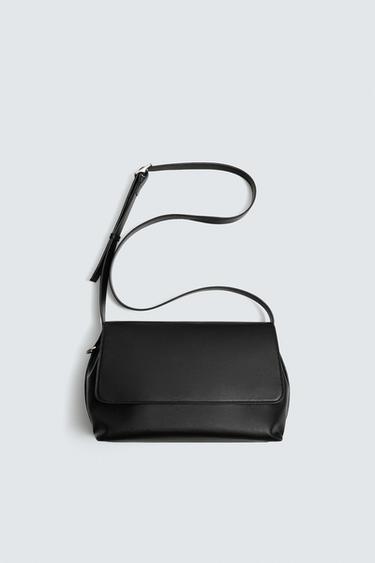 FLAP CROSSBODY BAG - Black by Zara - Image 0