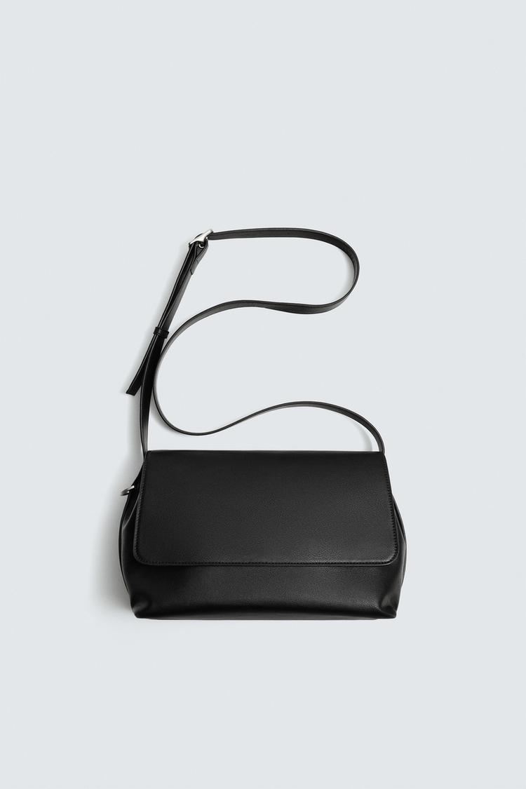 ZARA FLAP CROSSBODY BAG