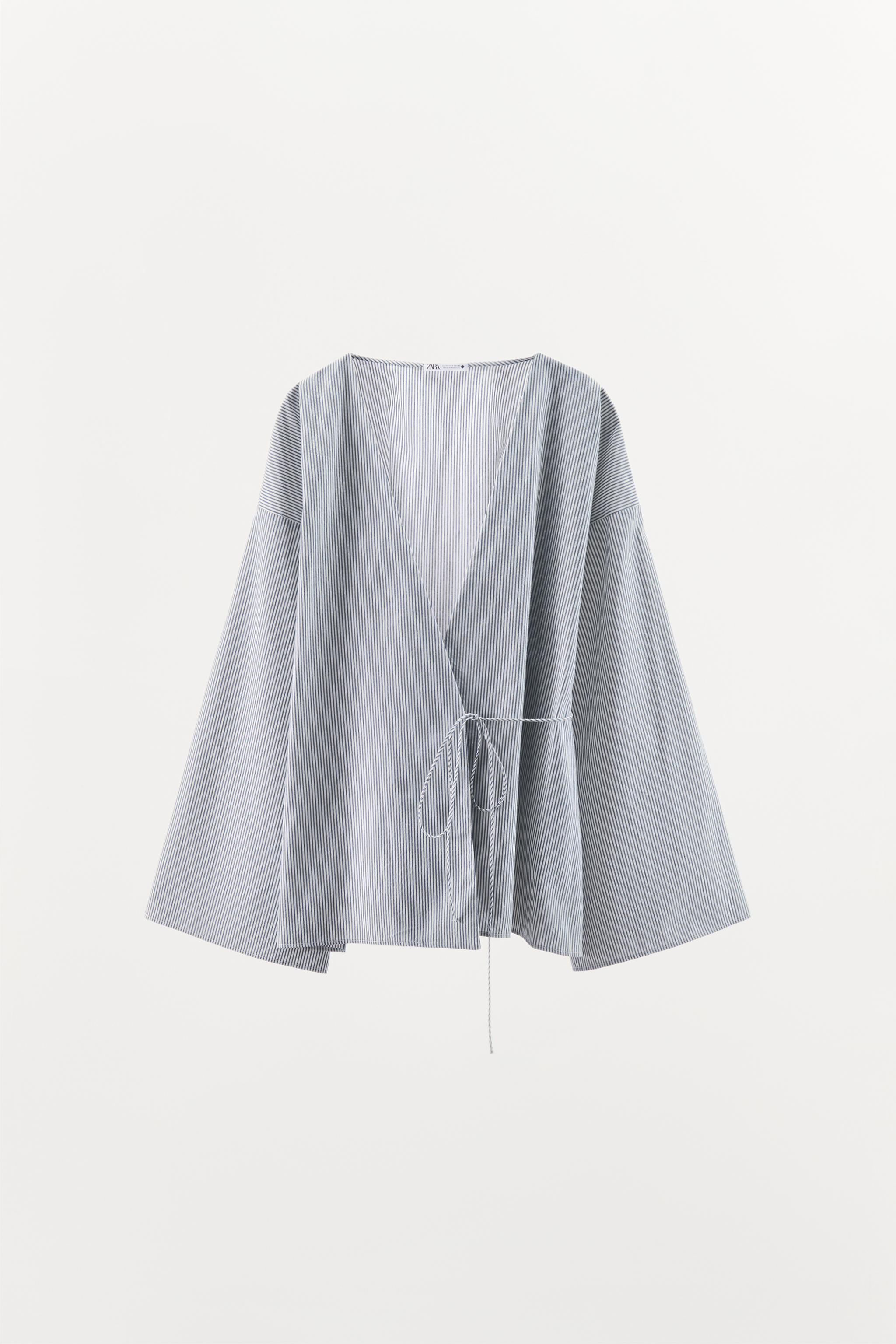 【未使用級】 TTT MSW KIMONO STRIPE SHIRT ストライプ TTT MSW 【値下げ】TTT KIMONO STRIPE SHIRT ホワイト サイズ：L