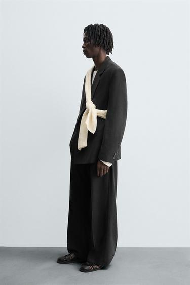 FLUID SUIT BLAZER - Black by Zara - Image 3