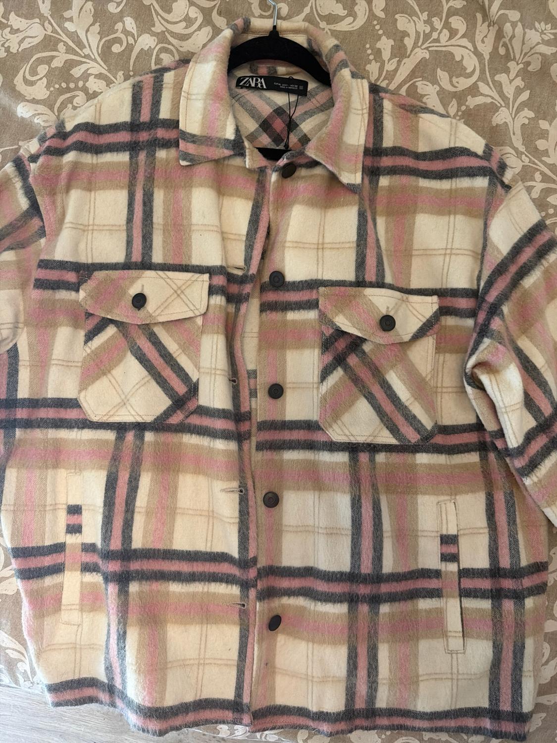 WOOL BLEND CHECK OVERSHIRT - Image 2