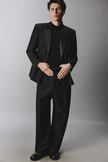 PANTALON DE COSTUME COURBÉ - Noir de Zara - Image 4