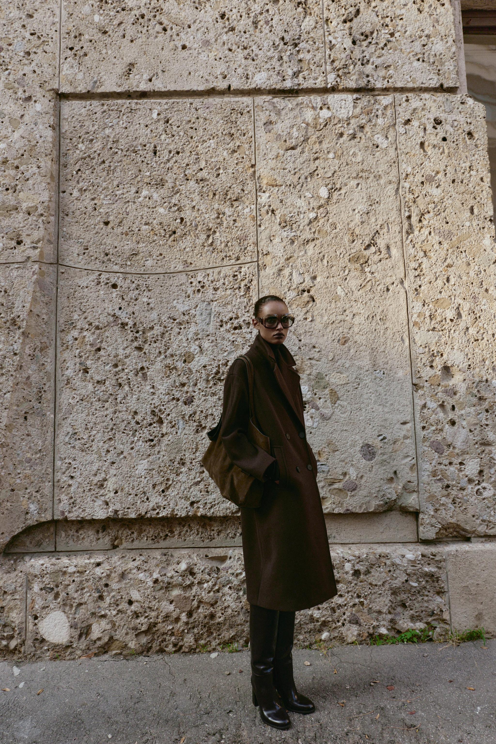 ZARA 新品 完売 ブークレー生地オーバーコート S ZARA(ザラ)の