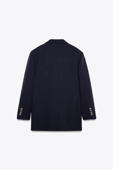 BLAZER OVERSIZE COLLECTION ZW - Bleu marine foncé de Zara - Image 2