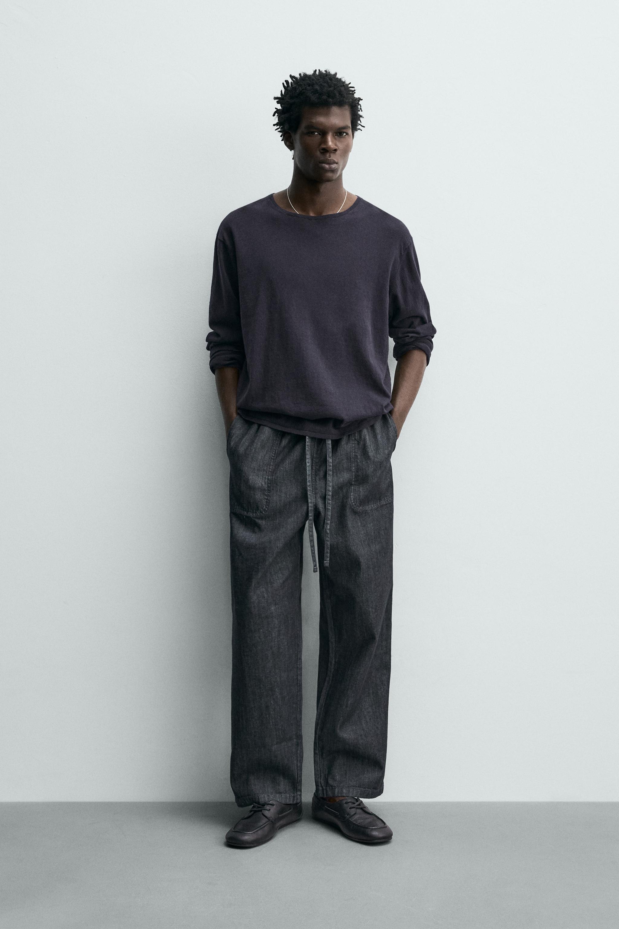 RELAXED FIT JOGGER JEANS - Navy blue | ZARA United States