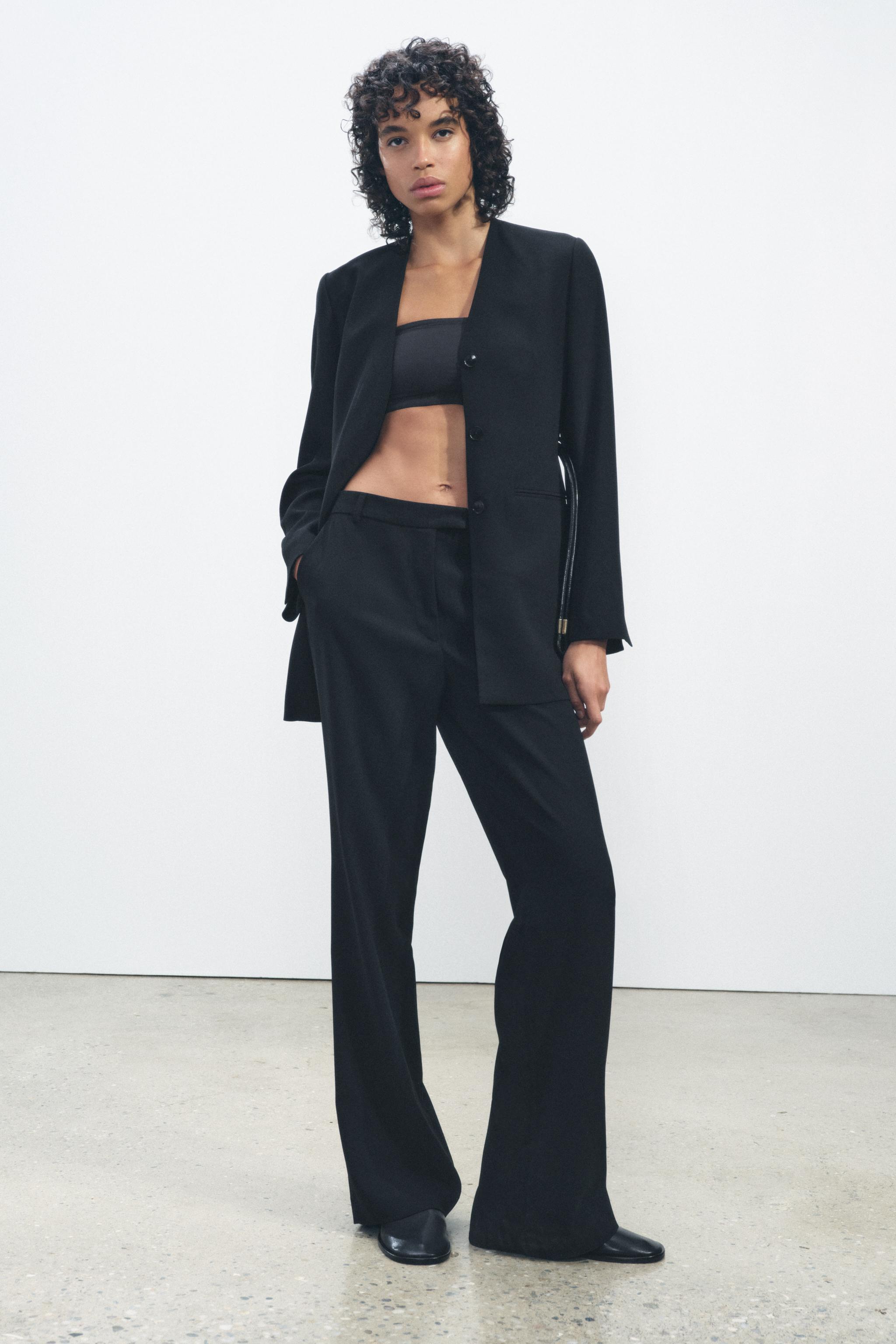 ZWコレクション ベルト付きブレザー＆ストレートパンツスーツ | ZARA  