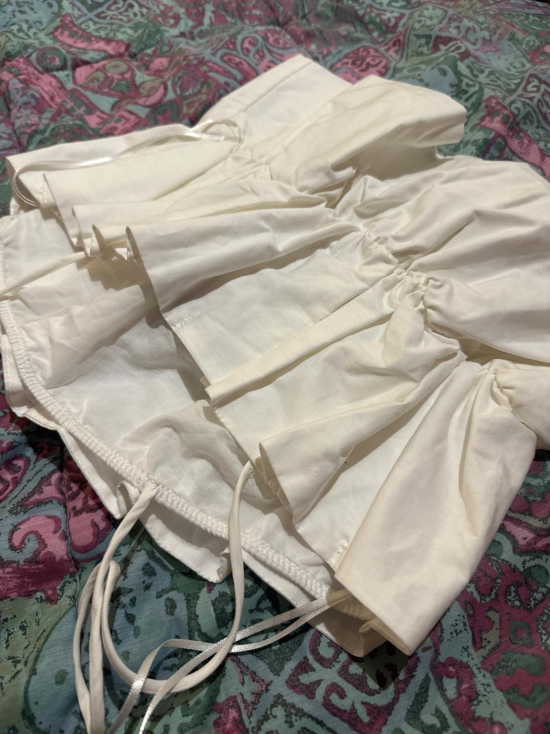GATHERED POPLIN TOP - Image 3