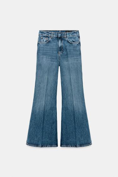 ZW COLLECTION HIGH-WAIST FLARE JEANS - Mid-blue by Zara - Image 6