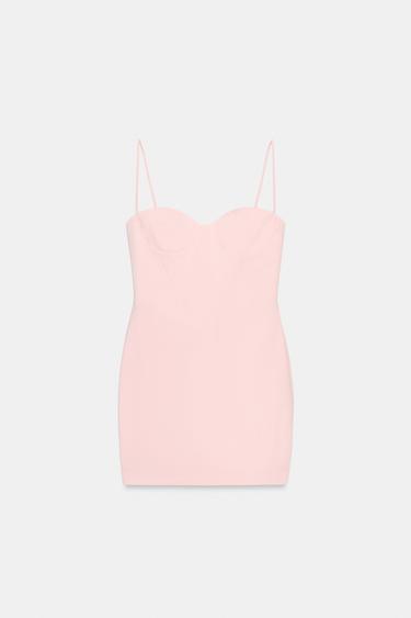 VESTIT MINI TIRANTS - Rosa pastel de Zara