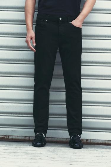 BASIC SLIM FIT JEANS - Black by Zara