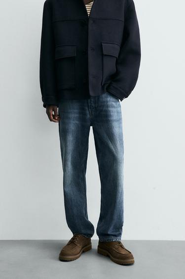 STRAIGHT-LEG JEANS - Bluish by Zara