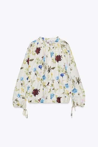 CAMISA ESTAMPADO FLORAL ZW COLLECTION - de Zara