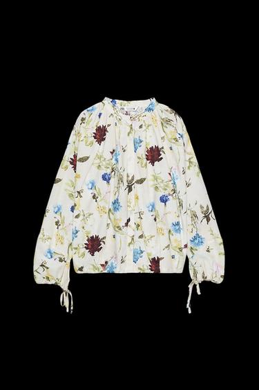 CAMISA ESTAMPADO FLORAL ZW COLLECTION - 029 de Zara - Imagen 0