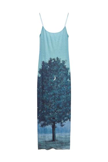 RENÉ MAGRITTE PRINT TULLE DRESS