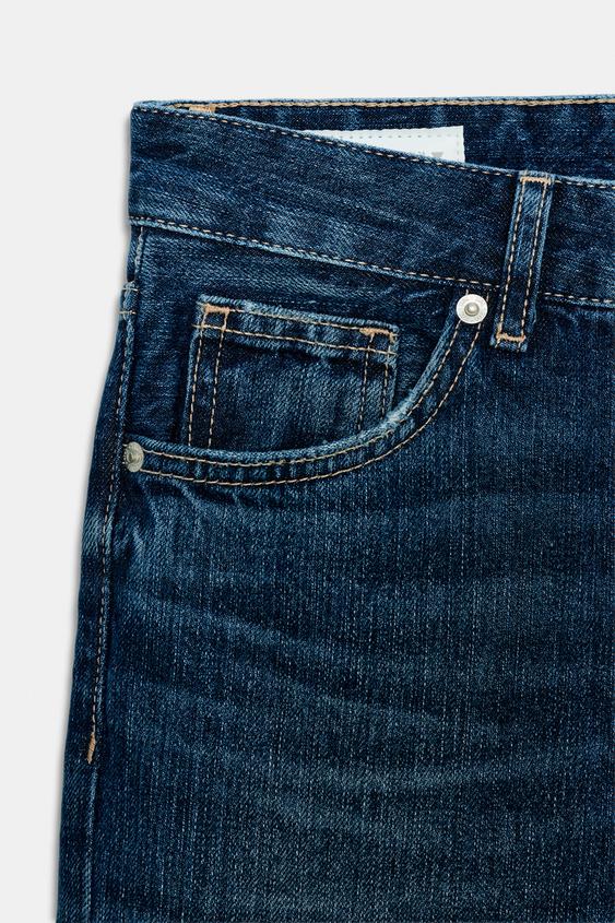 JEANS TRF WIDE LEG TAILLE BASSE - Indigo de Zara - Image 9