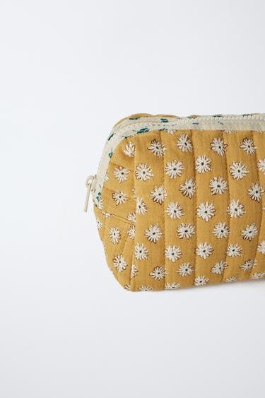 ZARA TIMELESS - FLORAL TOILETRY BAG - Mustard Yellow by Zara - Image 2