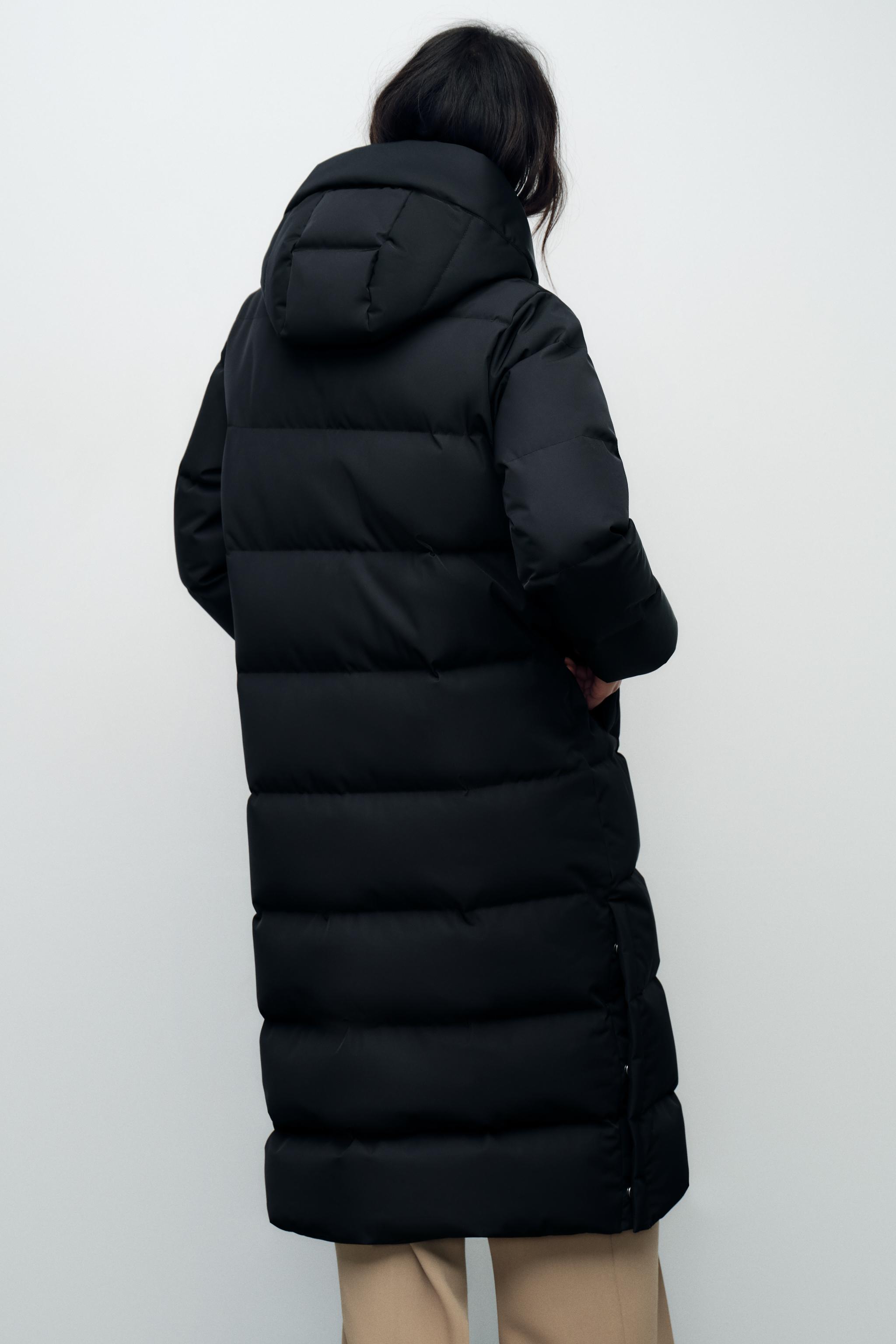 Oversized Zara Puffer Jacket Zara Black Puffer Zara Oversized Down