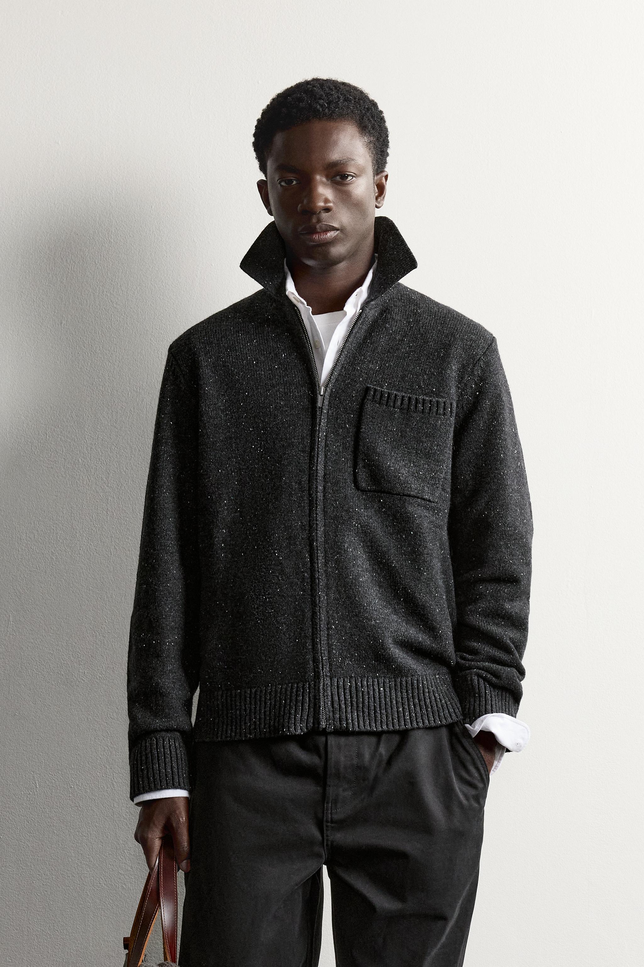 GILET EN MAILLE ZIPPÉ