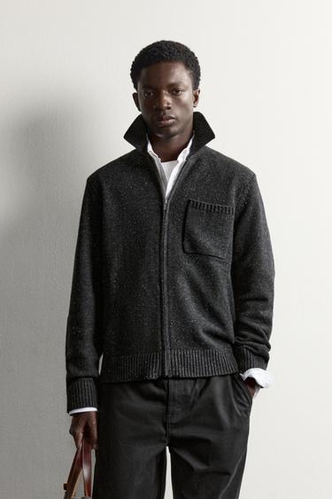 ZIP-UP CARDINGAN — Anthracite grey 2