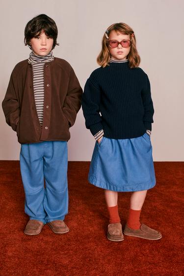フリースジャケット CREATED BY CARAMEL LONDON X ZARAブラウンZaraのフリースジャケット CREATED BY CARAMEL LONDON X ZARA - ブラウン