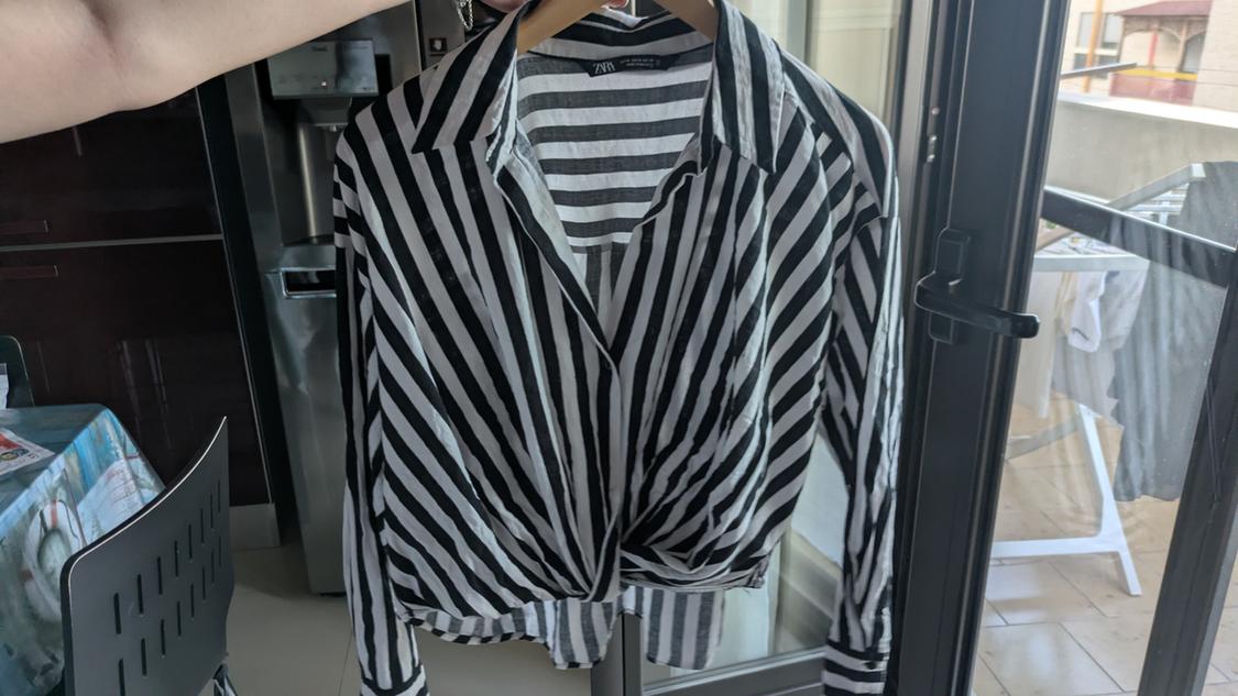 STRIPED LINEN BLEND SHIRT - Image 3